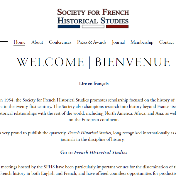 French Organization in North Carolina - Society for French Historical Studies